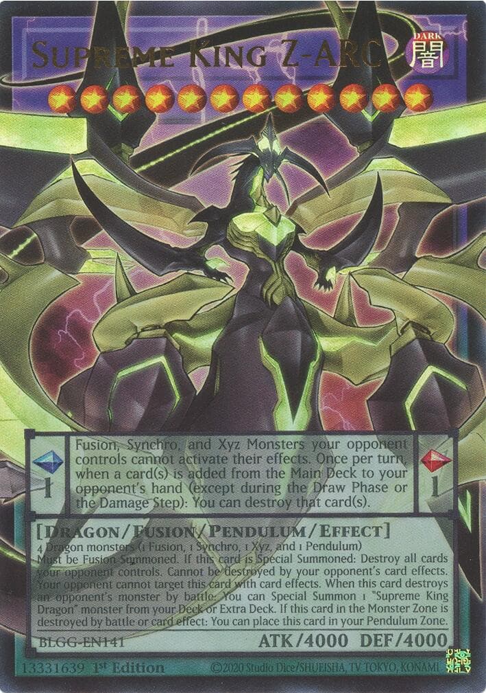 Supreme King Z-ARC — Battles of Legend: Glorious Gallery card