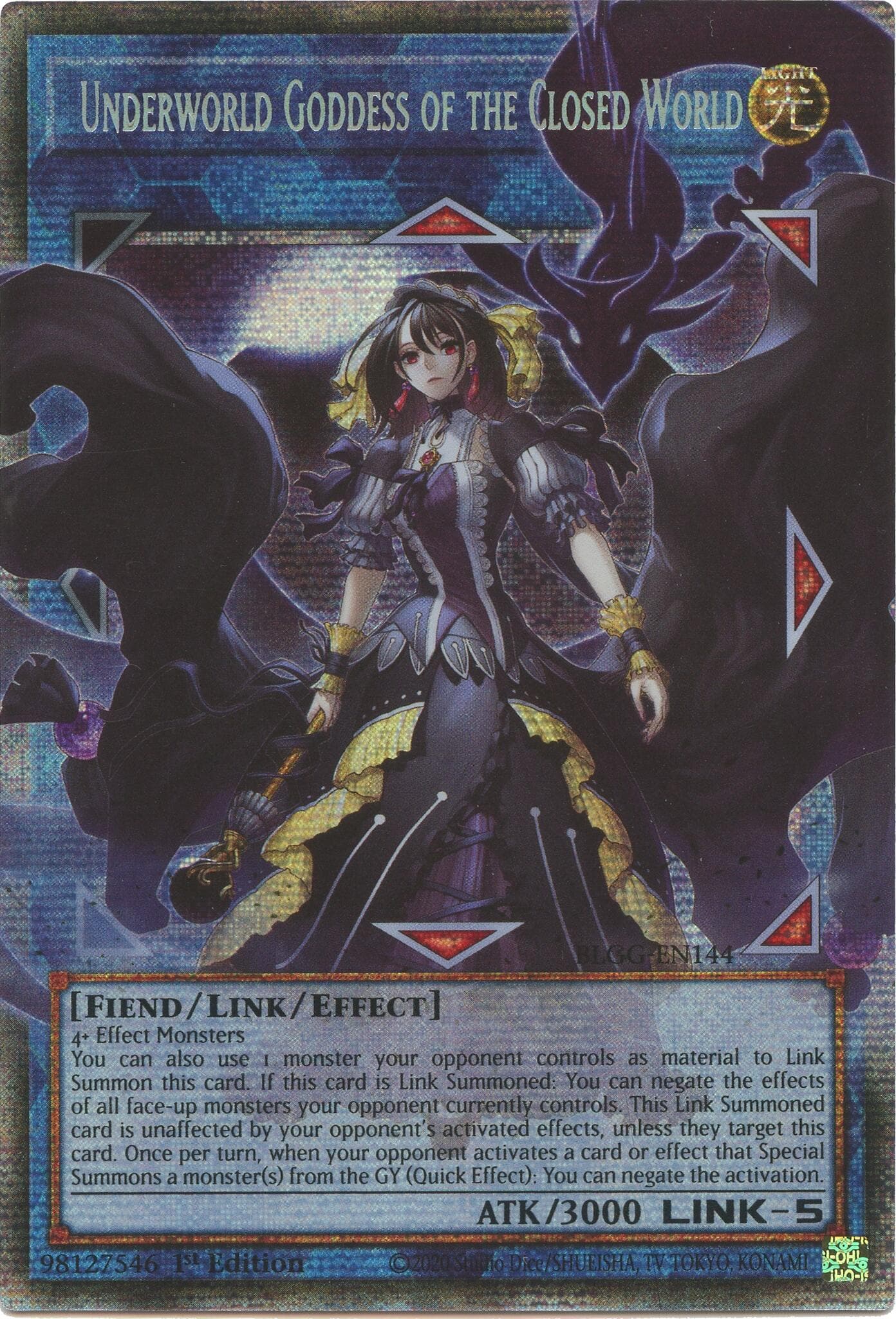 Underworld Goddess of the Closed World (Starlight Rare) — Battles of Legend: Glorious Gallery card