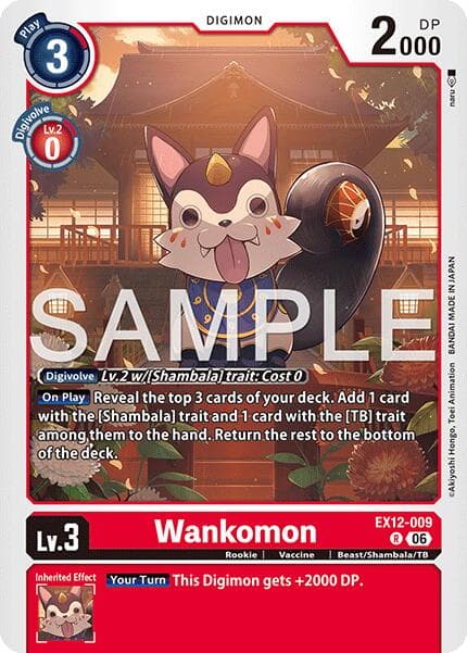 Wankomon — Digital World Shambala card