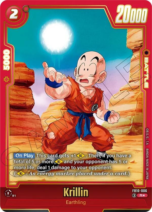 Krillin - FB10-006 (Alternate Art) — Cross Force card