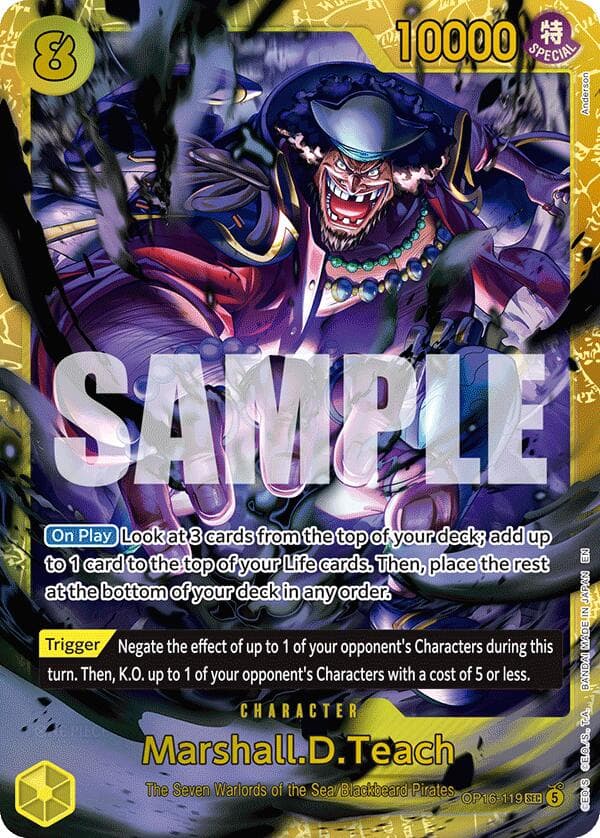 Marshall.D.Teach (119) — The Time of Battle card