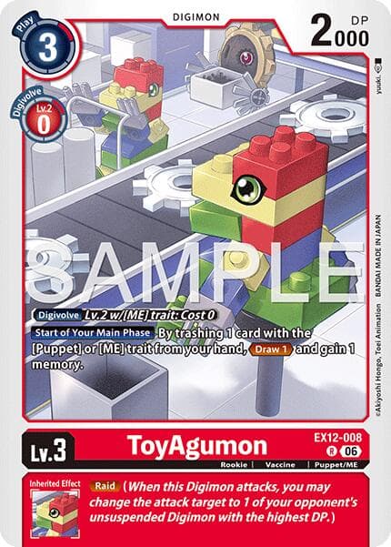 ToyAgumon — Digital World Shambala card