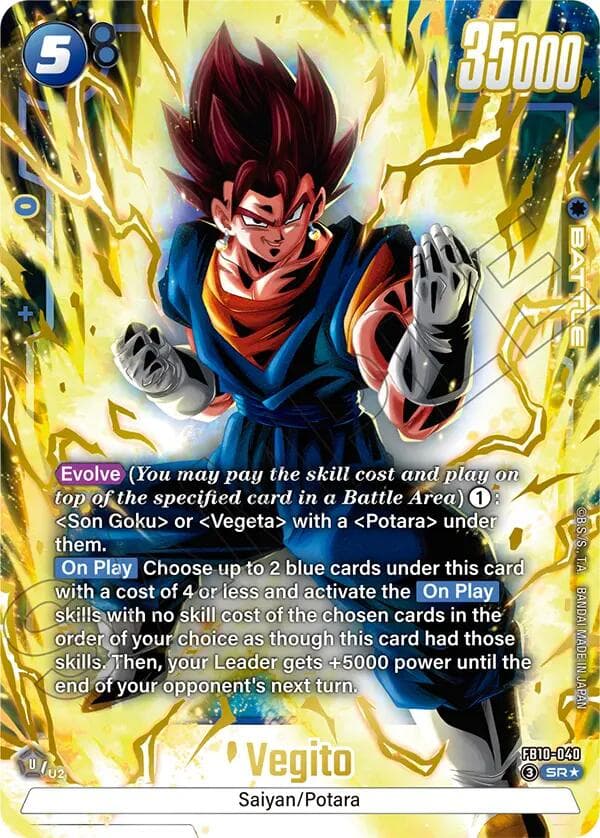 Vegito - FB10-040 (Alternate Art) — Cross Force card