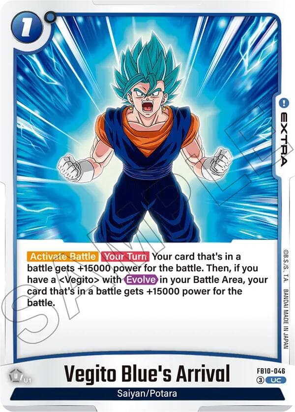 Vegito Blue's Arrival — Cross Force card