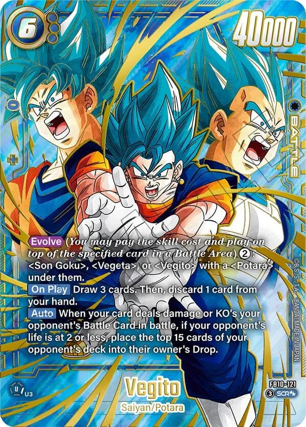 Vegito - FB10-121 (Super Alternate Art) — Cross Force card