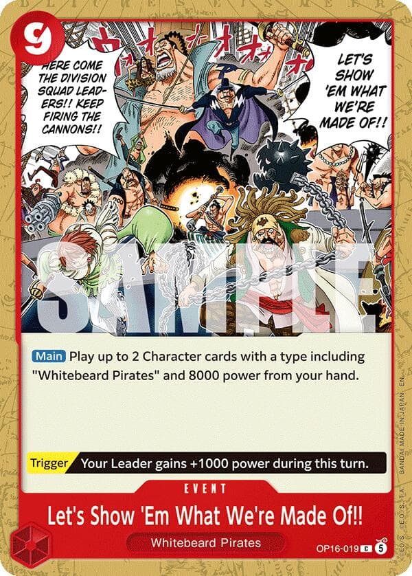 Let's Show 'Em What We're Made Of!! — The Time of Battle card