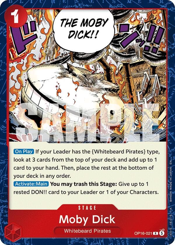 Moby Dick — The Time of Battle card