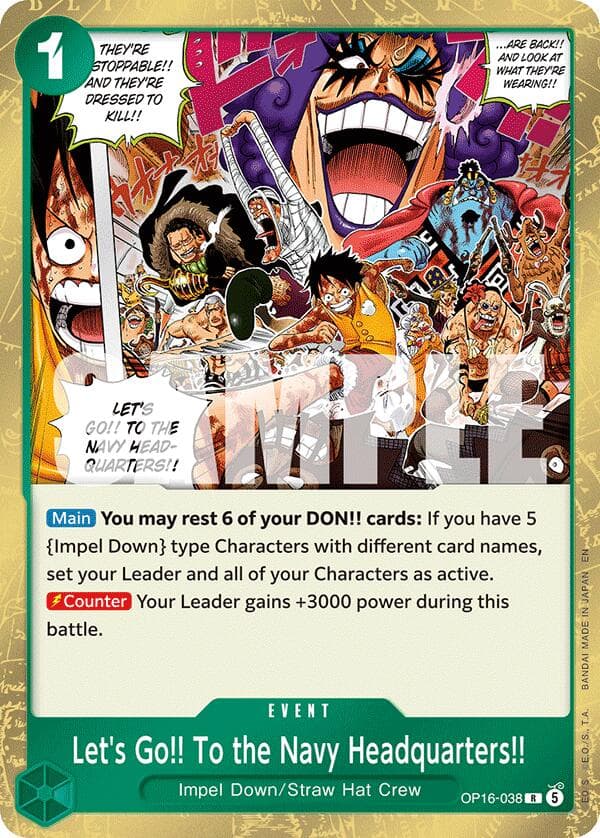 Let's Go!! To the Navy Headquarters.. — The Time of Battle card