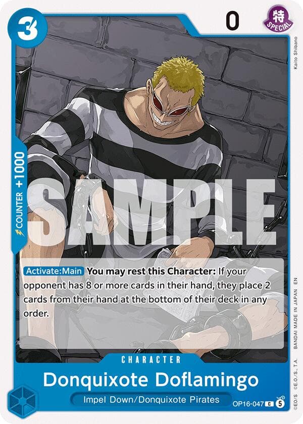 Donquixote Doflamingo (047) — The Time of Battle card