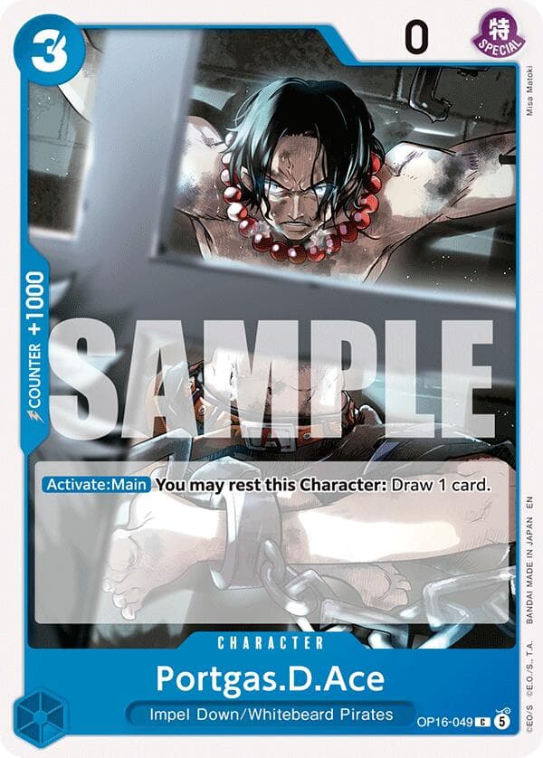 Portgas.D.Ace (049) — The Time of Battle card