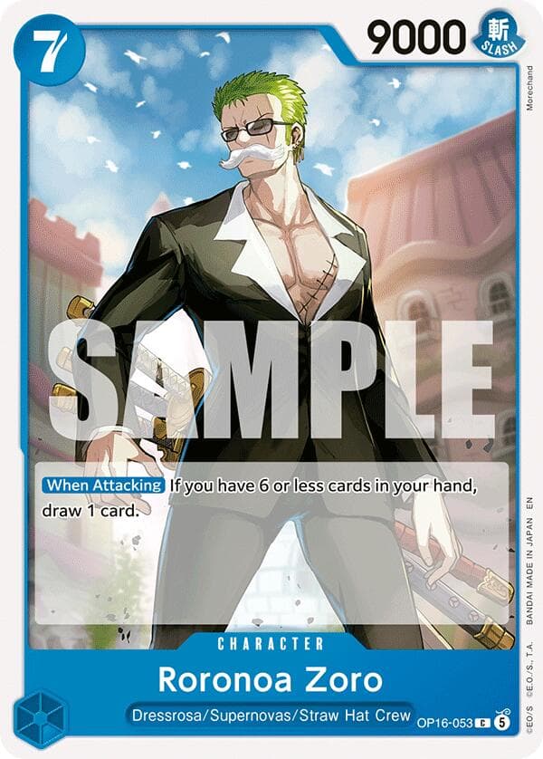 Roronoa Zoro (053) — The Time of Battle card