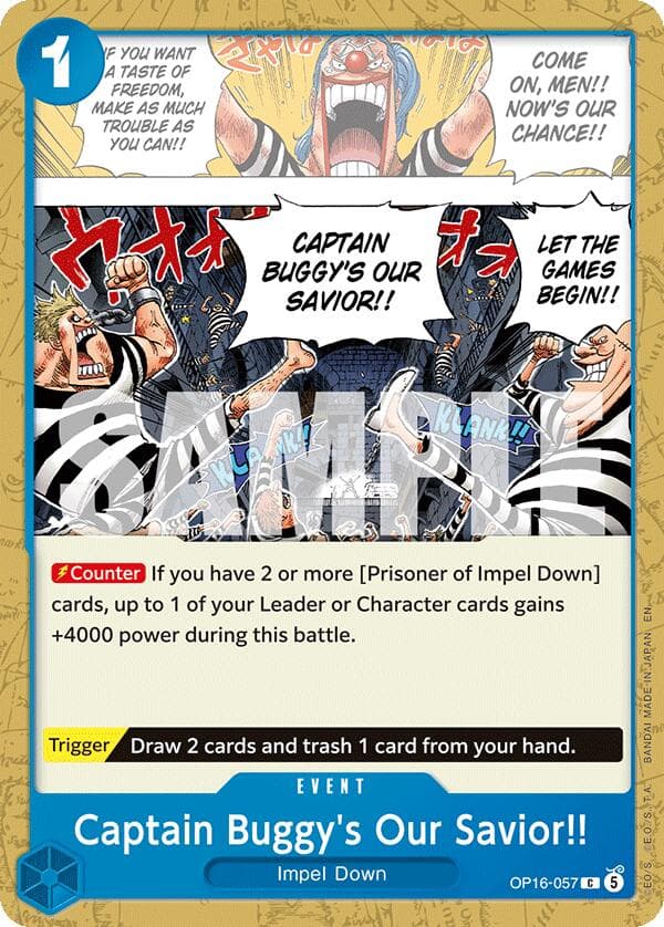 Captain Buggy's Our Savior!! — The Time of Battle card