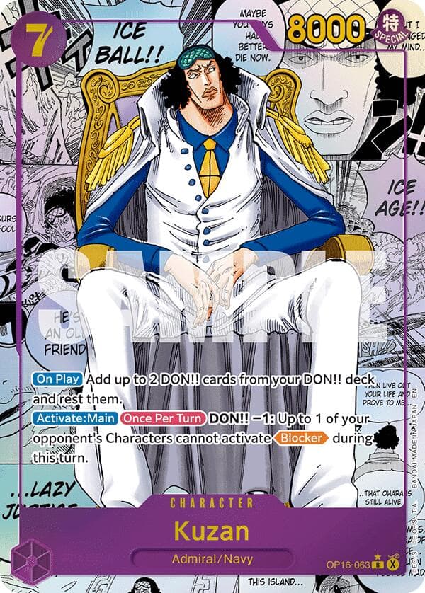 Kuzan (Manga) — The Time of Battle card