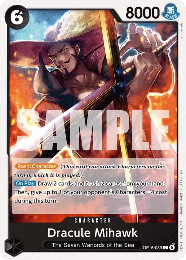 Dracule Mihawk — The Time of Battle card