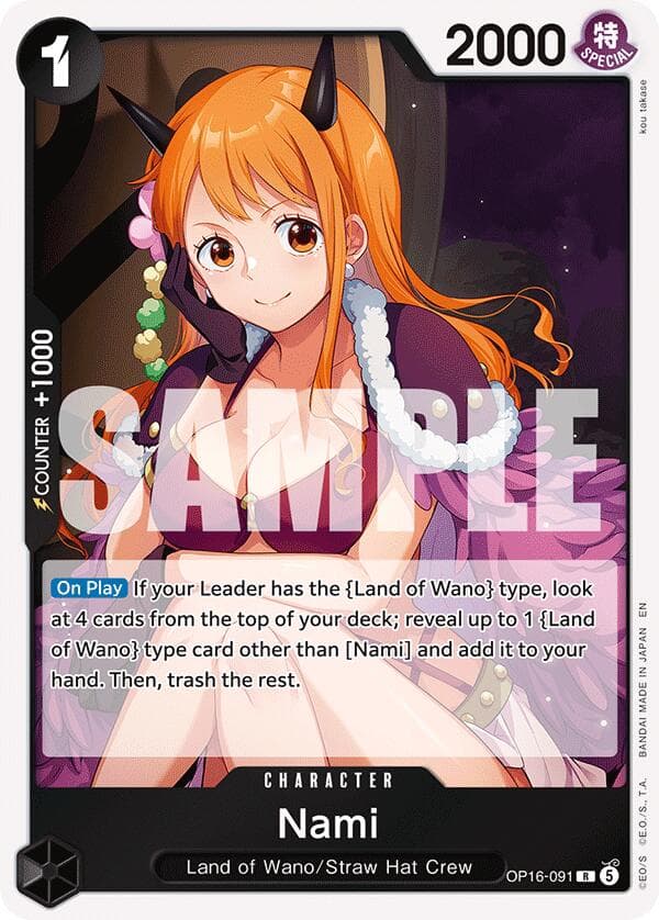 Nami — The Time of Battle card
