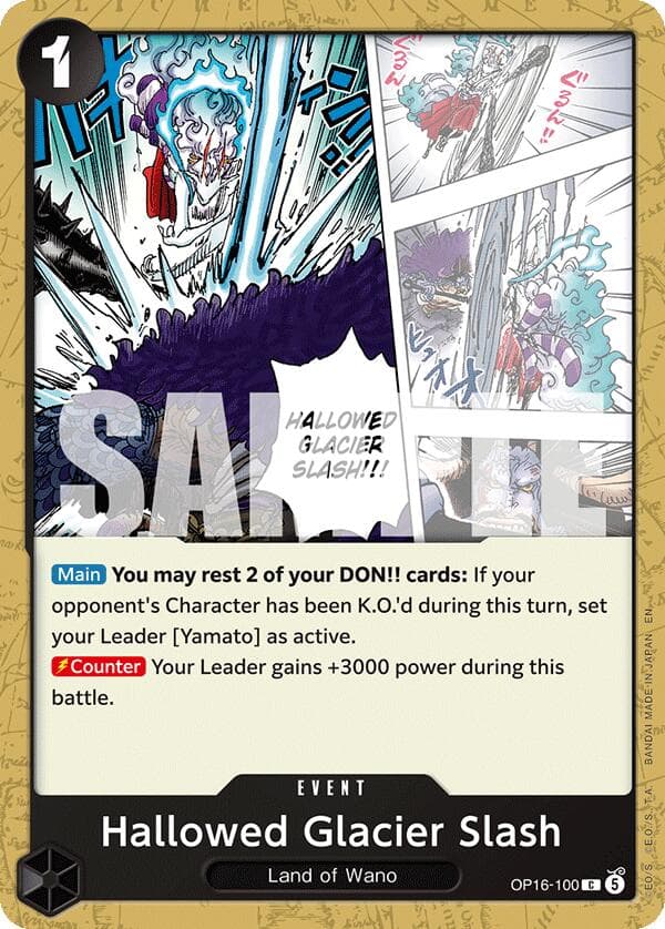 Hallowed Glacier Slash — The Time of Battle card