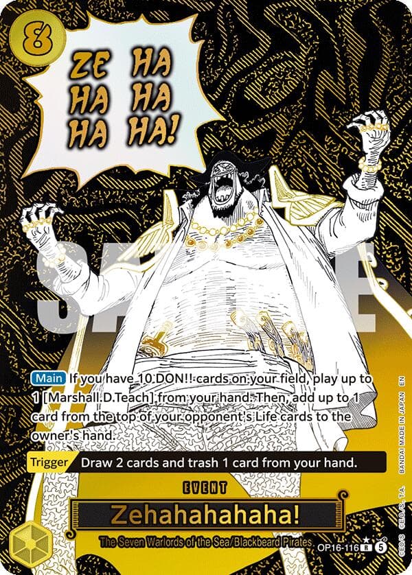 Zehahahahaha! (Alternate Art) — The Time of Battle card