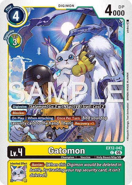 Gatomon — Digital World Shambala card