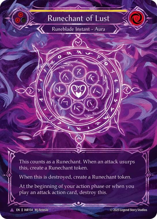 Runechant of Lust (Yellow)(Marvel) — Omens of the Third Age card