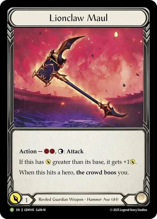 Lionclaw Maul — Gem Pack 5 card