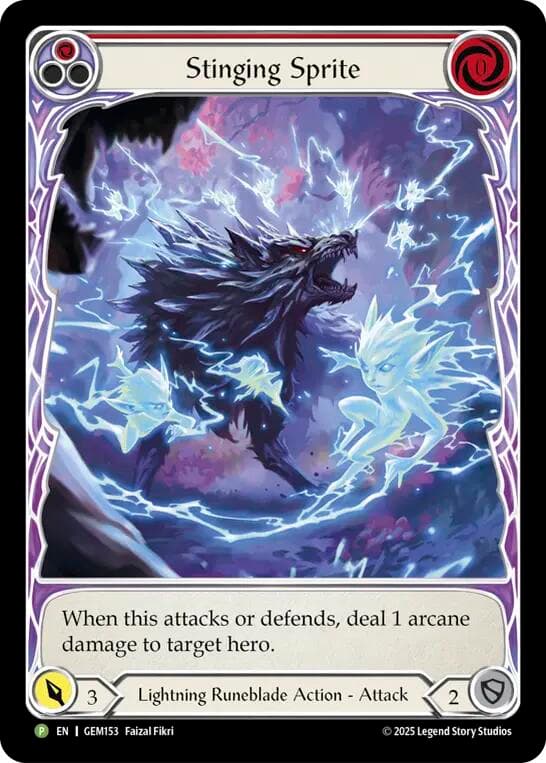 Stinging Sprite (Red) — Gem Pack 5 card
