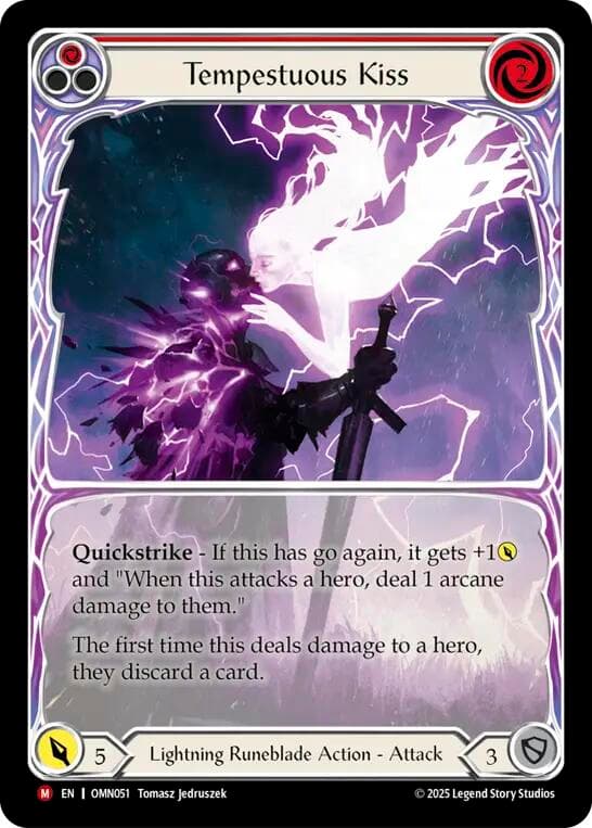 Tempestuous Kiss (Extended Art) — Omens of the Third Age card