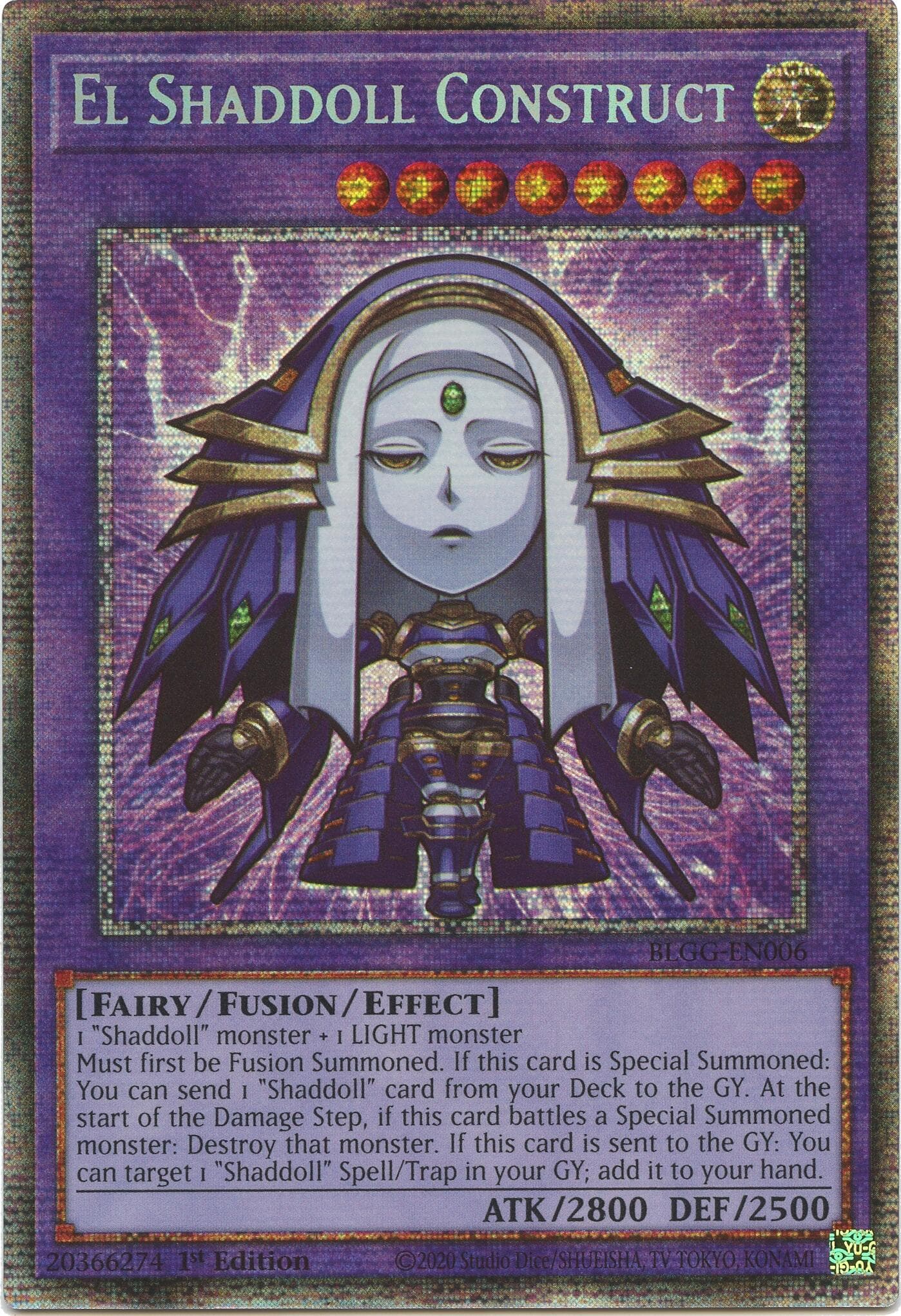 El Shaddoll Construct (Starlight Rare) — Battles of Legend: Glorious Gallery card