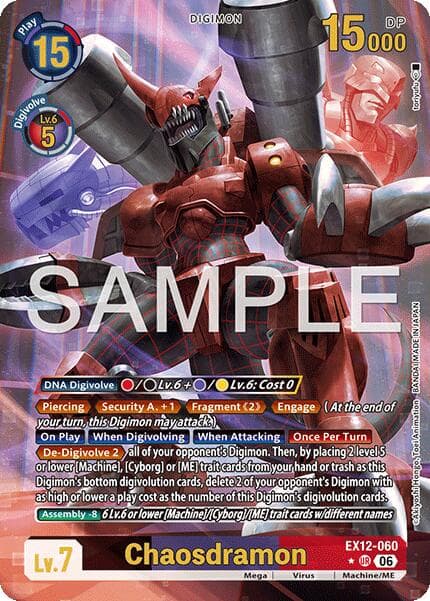 Chaosdramon (Alternate Art) — Digital World Shambala card