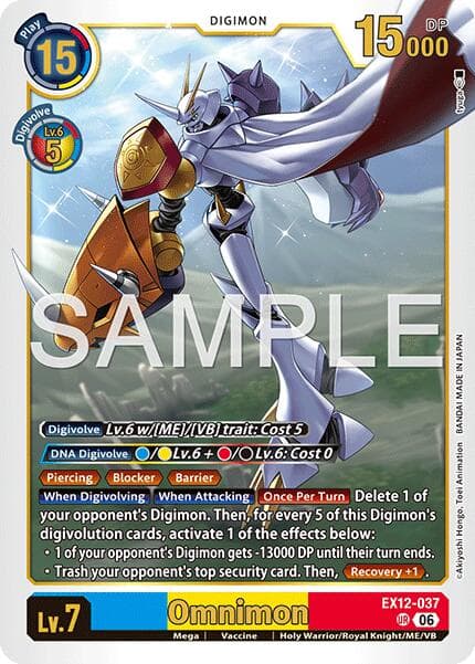 Omnimon — Digital World Shambala card