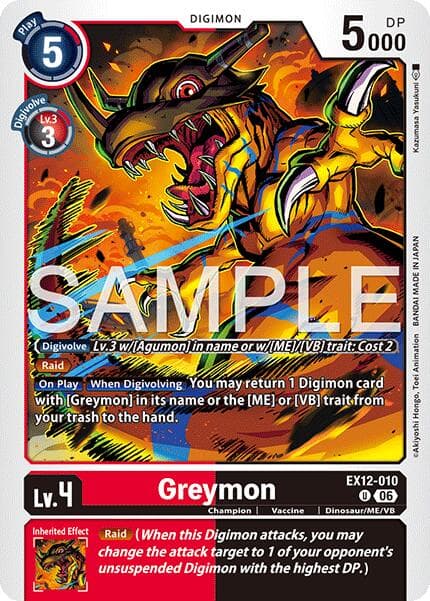 Greymon — Digital World Shambala card