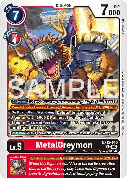 MetalGreymon — Digital World Shambala card