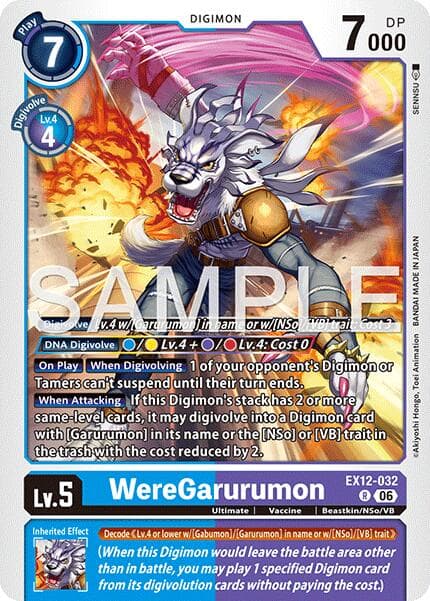 WereGarurumon — Digital World Shambala card