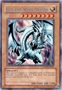 Blue-Eyes White Dragon (Silver) — Duelist League Promo card