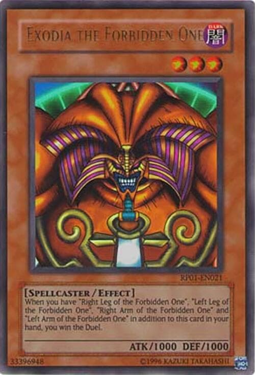 Exodia the Forbidden One — Retro Pack card