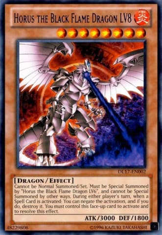 Horus the Black Flame Dragon LV8 (Purple) — Duelist League Promo card