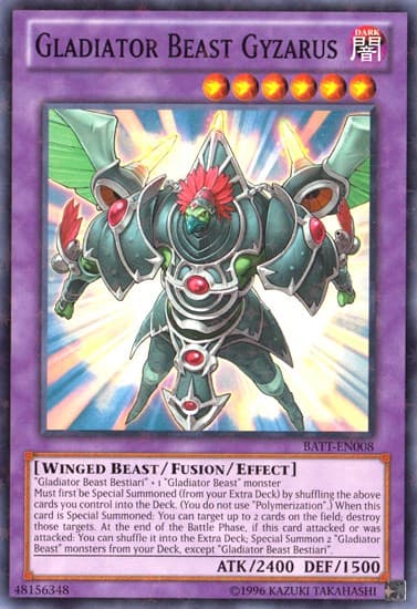 Gladiator Beast Gyzarus (Starfoil) — Battle Pack Tournament Prize Cards card