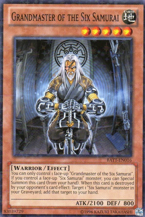 Grandmaster of the Six Samurai (Starfoil) — Battle Pack Tournament Prize Cards card