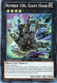 Number 106: Giant Hand — Yu-Gi-Oh! Championship Series Prize Cards card