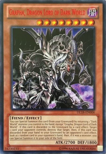 Grapha, Dragon Lord of Dark World (Red) — Duelist League Promo card
