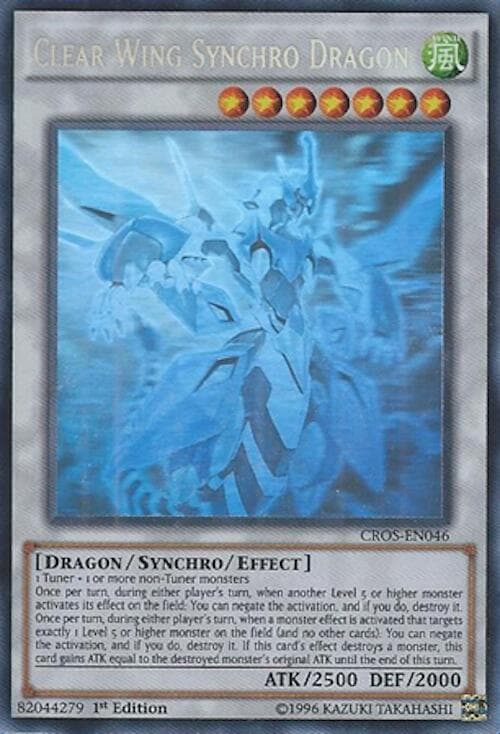 Clear Wing Synchro Dragon (Ghost Rare) — Crossed Souls card