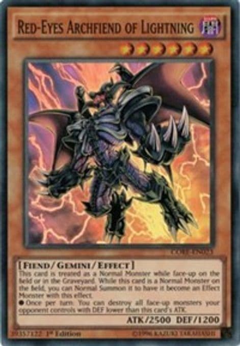 Red-Eyes Archfiend of Lightning