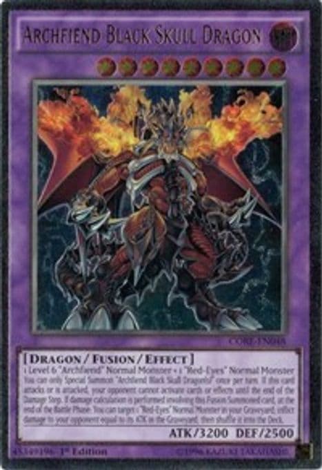 Archfiend Black Skull Dragon (UTR)