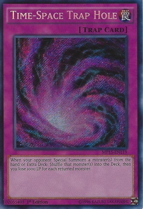 Time-Space Trap Hole