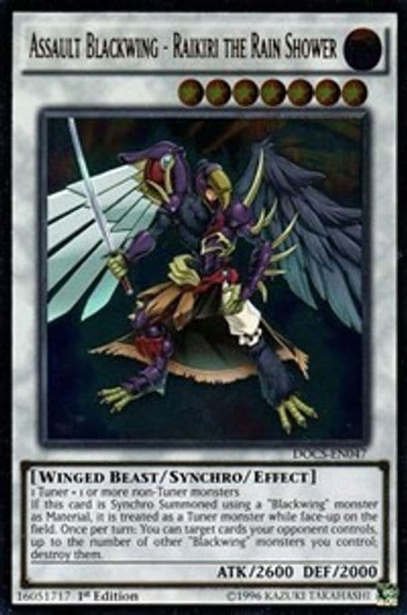 Assault Blackwing - Raikiri the Rain Shower (UTR)