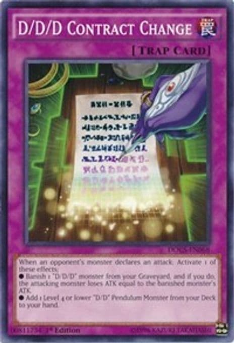 D/D/D Contract Change