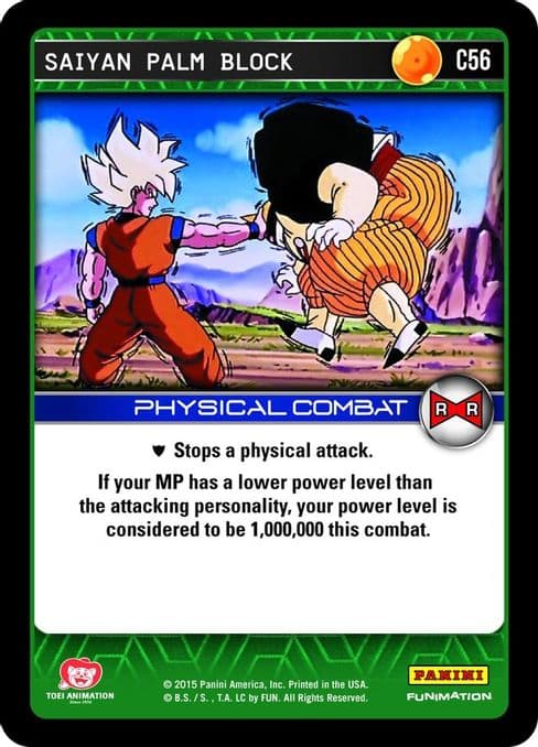 Saiyan Palm Block