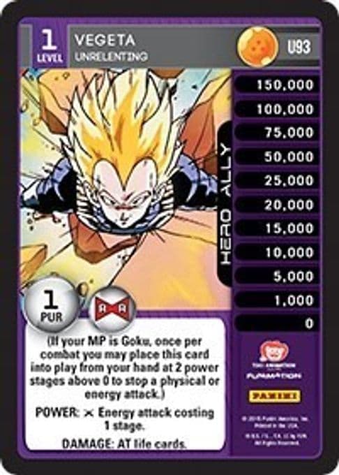 Vegeta - Unrelenting