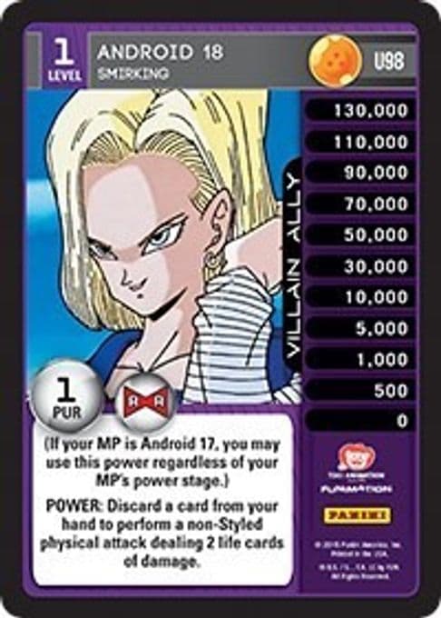 Android 18 - Smirking