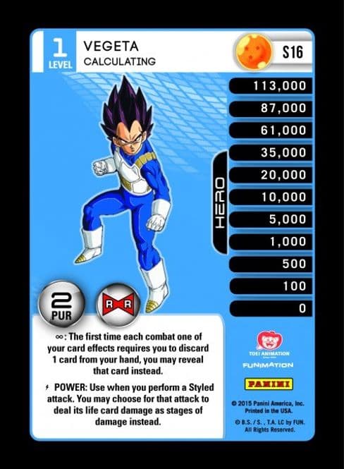 Vegeta - Calculating (High Tech Foil)