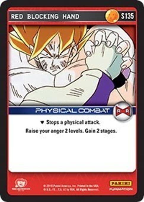 Red Blocking Hand